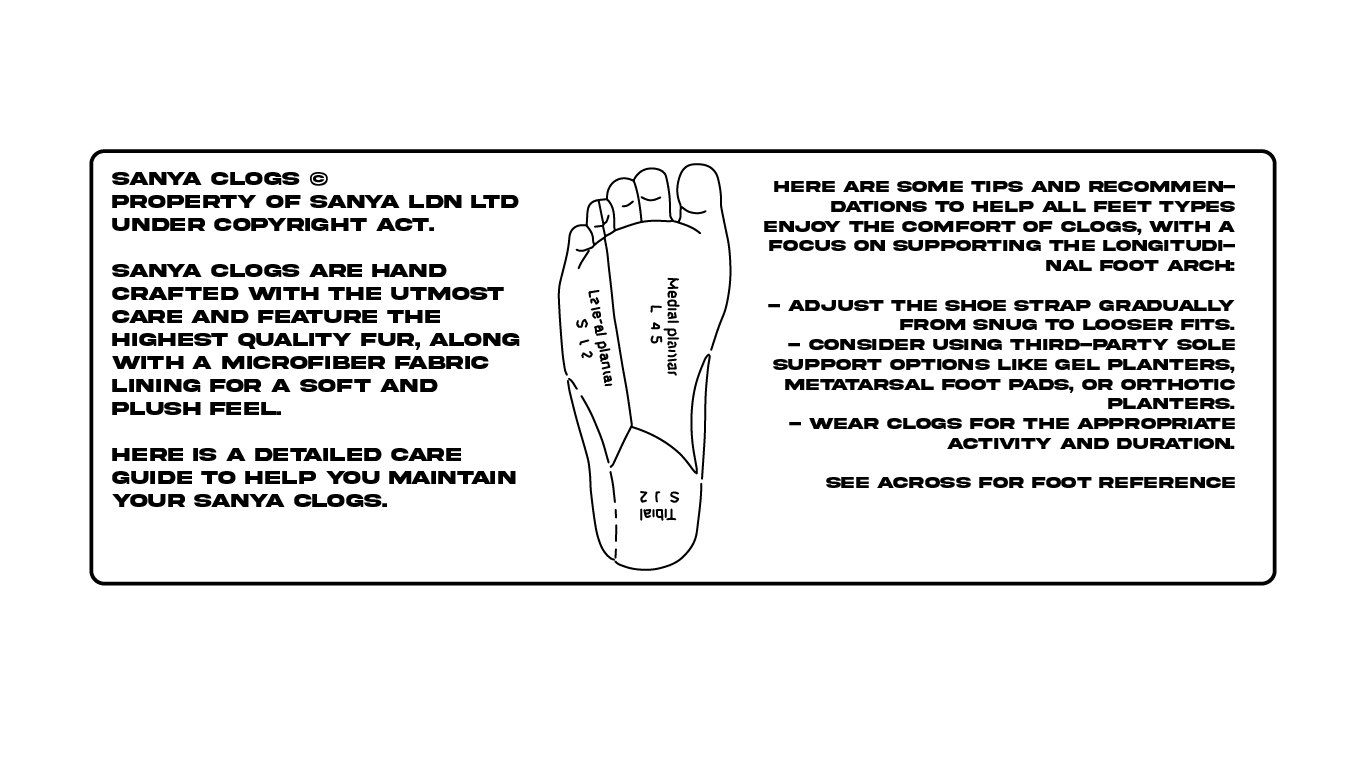 BLACK LEATHER SANYA CLOGS X SLAWN ART