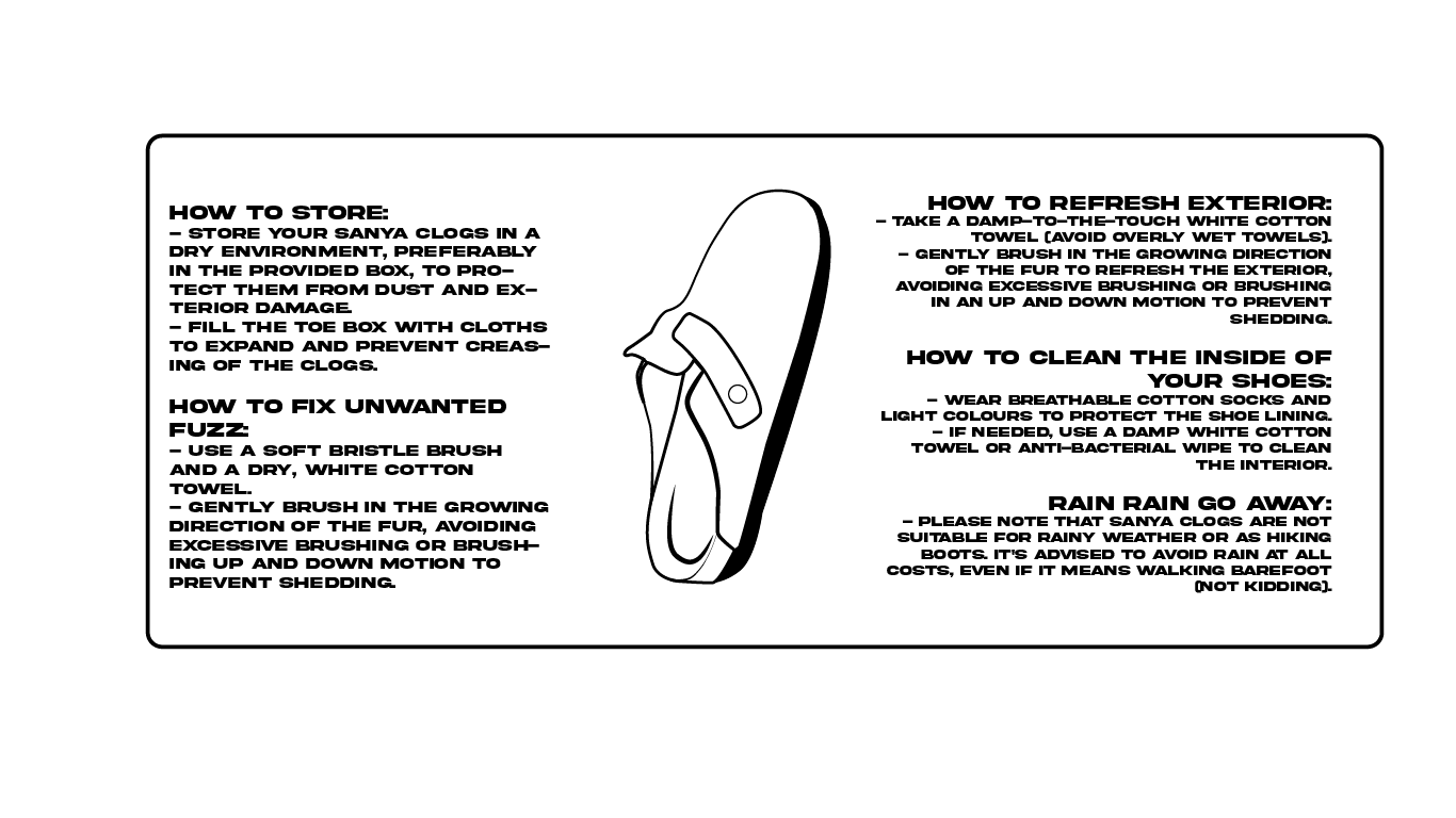 BLACK LEATHER SANYA CLOGS X SLAWN ART